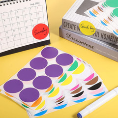 480 Pcs round Color Coding Labels, 2 Inch Dot Stickers, 12 Colors | Self-Adhesiv