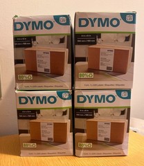 4 ROLLS DYMO Authentic LW Extra-Large Shipping Labels for LabelWriter 5XL