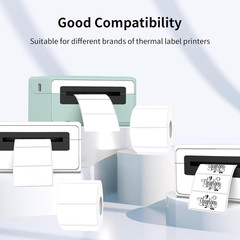 2″X1″ Thermal Sticker Labels, White Self-Adhesive Barcode Label Paper for Direct
