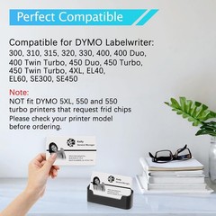 30374 appointment card 300 Lables per roll Compatible with Dymo 4XL 450 2 x 3.5″
