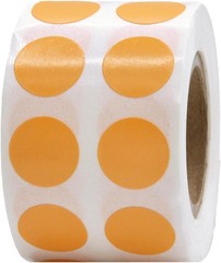 White 1/2″ Inch Round Adhesive Labels 1,000 Color Coding Dot Stickers for Effic
