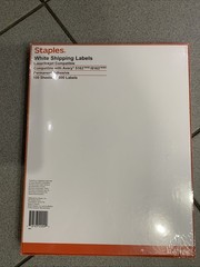 Staples laser/Inkjet Shipping Labels