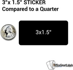 Pre-Numbered 2001-3000 Stickers, 1000 Count, Laminated Vinyl