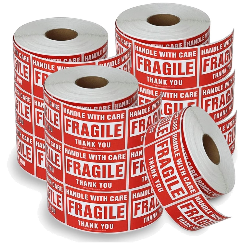 Shipping Warning Stickers – 10 Rolls, 5000 Labels