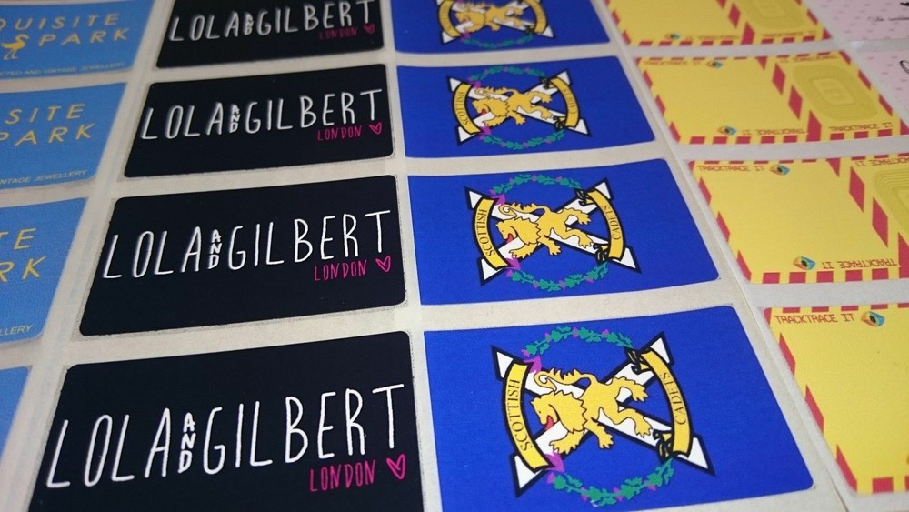 200 Custom Printed (63mm x 47mm) Rectangle Sticker Labels – Logo Personalised