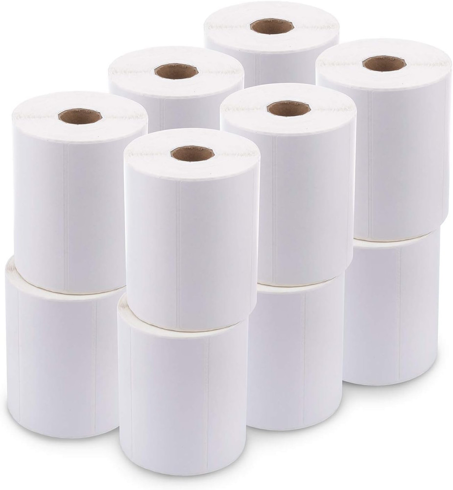 Zebra 4″x2″ Labels – 12 Rolls, 9000 Direct Thermal Shipping & Barcode Stickers