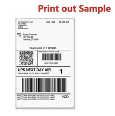 6 Rolls 4″ x 6″ Zebra 2844 Eltron ZP450 Direct Thermal Shipping 1500 Labels