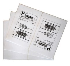 100 Premium 8.5″X5.5″ Shipping Labels Rounded Half Sheet Postage Self Adhesive