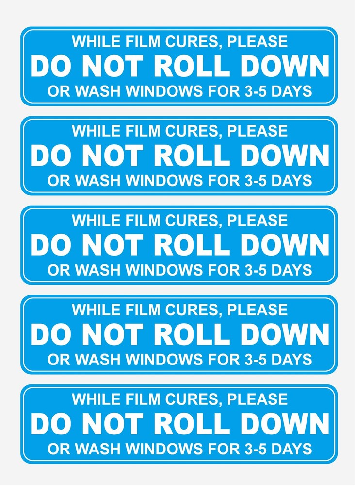 Do Not Roll Down Sticker for Car,1×4 inch 100pcs Please Do Not Roll Down Stic…