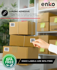enKo (3 Rolls, 1,350 Labels) 4 x 6 Direct Thermal Address & Shipping Labels Comp