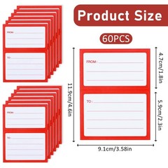 IANFAN 60 Pcs to from Return Address Mailing Labels, Self Adhesive Mail