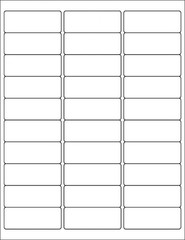 30-up 500 Sheets 1″ x 2-5/8″ Address Labels for Laser/Inkjet Printers, 15000 …