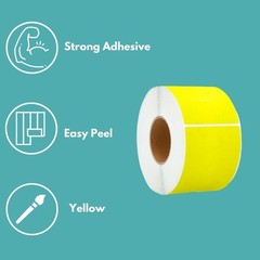 300 Rolls – 4″ x 6″ Thermal Transfer Shipping Labels Yellow 1000/RL for Shipping