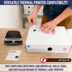 Thermal Shipping Labels Compatible with Dymo LabelWriter 4XL 1744907 4×6 Inte…