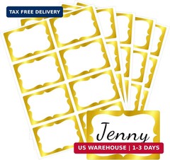Anwyll Name Tag Stickers – 200 Pcs 3” x 2” Name Label Stickers | Self Adhesive