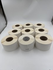 Lot of 9 Zebra 4 x 6in Thermal Transfer Paper Labels 1,000 Per Roll 2000T