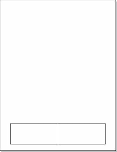 8-1/2″ x 11 24# Integrated Label Form with 2 Labels of 3-1/2 x 1-1/2″ Each (500)