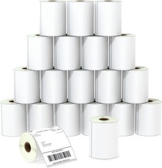 BETCKEY – 4″ x 6″ (102 mm x 152 mm) Blank Shipping Label [20 Rolls, 5000 Labels]