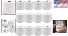 4×6 Direct Thermal Shipping Labels – 5400 Count for Zebra Printers (12 Rolls)