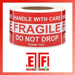 Fragile Stickers 500 Per Roll 4 x 6 inch Label Warning Shipping Packing Moving