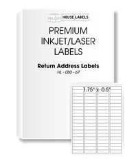 8000 Labels – 100 sheets – 80 UP 1 3/4″x 1/2″ Blank White Return Address Labels
