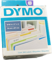 Lot of 2 Original DYMO Labels 30327 9/16 X 3 7/16 NEW