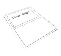 200 Click Ship labels With Tear-Off Receipt – USA Made – Peel & Pull & Apply