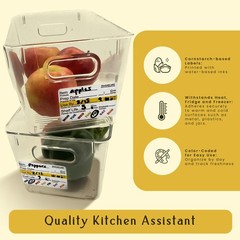 InStockLabels Dissolvable Food Labels – 2” x 3” (500 Labels) – Rotation Food …