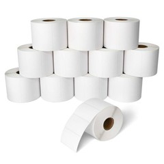 Direct Thermal Barcode Labels 2.25×1.25″ 1.18″ Core 12 Rolls of 1000