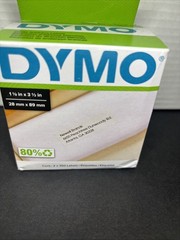 DYMO AUTHENTIC LW WHITE MAILING ADDRESS LABELS LABELS 2ROLLS OF 350 (700 TOTAL)