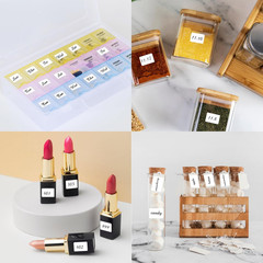 3040 Pcs Matte Small White Labels Stickers Blank Labels Removable Price Tags Lab