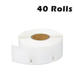 40ROLLS Square Thermal Paper 750 Labels 1″ x 1″ for Dymo 30332 LabelWriter SE450