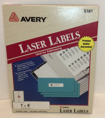 Avery- 5161 – Easy Peel Address Labels, Laser, 1″ x 4″ – Pack of 2000