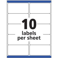 Shipping Labels 2 x 4 Inch White Paper Laser Inkjet Printer TrueBlock Adhesive
