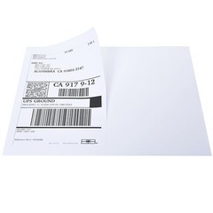 4000 Half Sheet Shipping Labels 8.5×5.5 Self Adhesive For USPS Paypal eBay DHL
