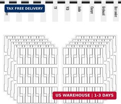 White Cable Labels, 300 Premium Wire Label Tags for Electronics, Printable Cord