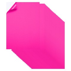 Printable Sticker Paper 50 Sheets 8″x12″ A4 Self Adhesive Fluorescent Rose Red