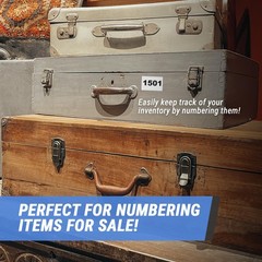 1501-2000 Consecutive Number Labels (1 x 1.5 inch, White – 500 Labels) 1501 t…