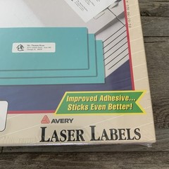 Avery® Address Labels for Laser Printers 5161®,1″ x 4″, 100 Sheets 2000 Labels.