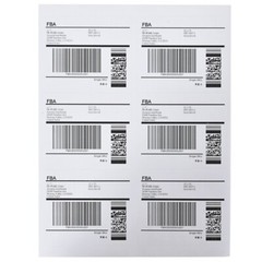 3 1/3″ x 4″ 6000 Labels 6UP Address Shipping Self Adhesive Ink Jet Laser Sticker