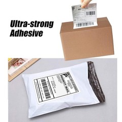 500 Pack 4×6 Direct Thermal Shipping Labels Fanfold Permanent Adhesive