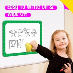5 PCS Large Magnetic Labels, 5 Colors Reusable Dry Erase Blank Magnets Write …