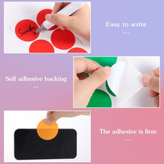 480 Pcs round Color Coding Labels, 2 Inch Dot Stickers, 12 Colors | Self-Adhesiv