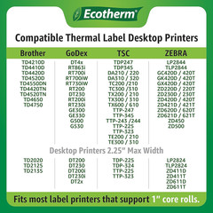 2.25″ x 3″ Thermal Labels – 2100 Blank Adhesive Stickers for Various Printers