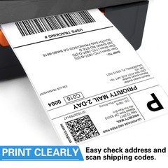4×6 Thermal Labels, 440 Shipping Labels (2 Rolls) Compatible with DYMO LabelW…
