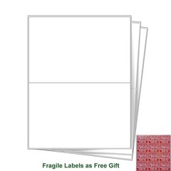 200-20000 Quality 8.5×5.5 Shipping Postage Labels Half Sheet Self Adhesive
