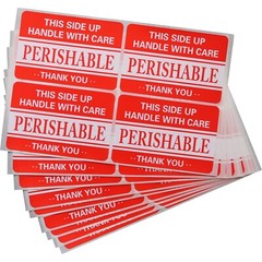 perishable sticker,2x3inch 200pcs Handle with Care Perishable Shipping sticker