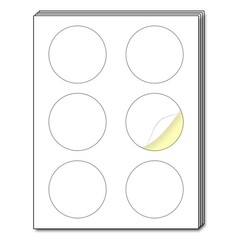 40 Sheets – 3 inch Round Circle Labels, White Printable Stickers for Laser/In…