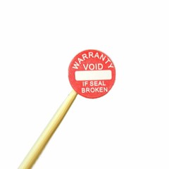 Round Tamper Evident Warranty Guarantee Void if Seal Broken ,4000 pieces
