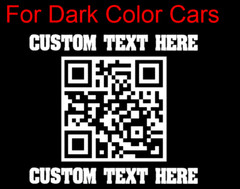 CUSTOM QR Code Sticker vinyl Decal Printed 15 inch big